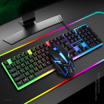 Hot Sale Professional 3D Anti-Skid Roller Gaming Keyboard and Mouse Combo - USB Wired Manufacturer