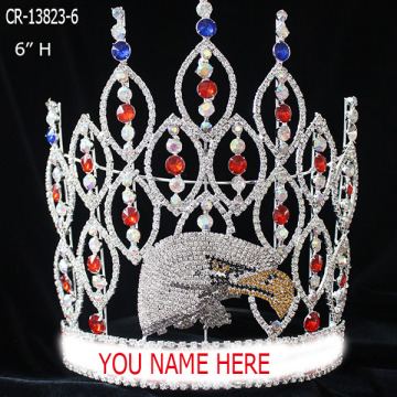 Venta al por mayor Bird Eagle Rhinestone Pageant Crown