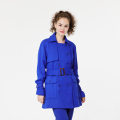 Cappotti blu donna moda personalizzata OEM