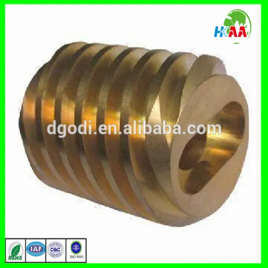 Custom precision stainless steel/brass spindle gear shaft/threaded shaft machining parts