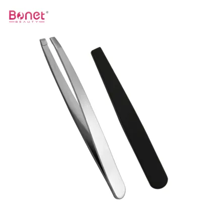 Professional Beauty Eyebrow Tweezer with Silicon Grip