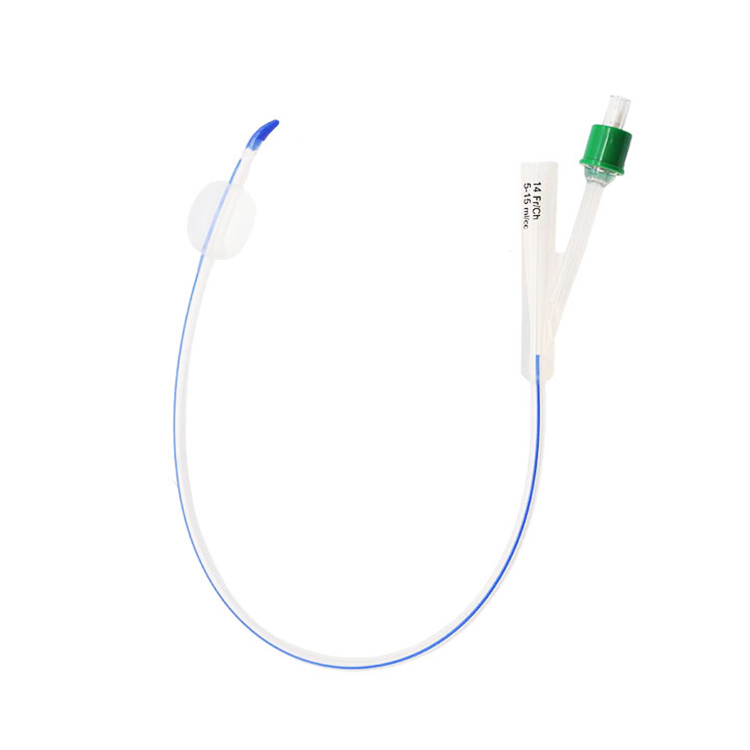 Disposbale 2-way Tiemann Male Silicone Foley Catheter