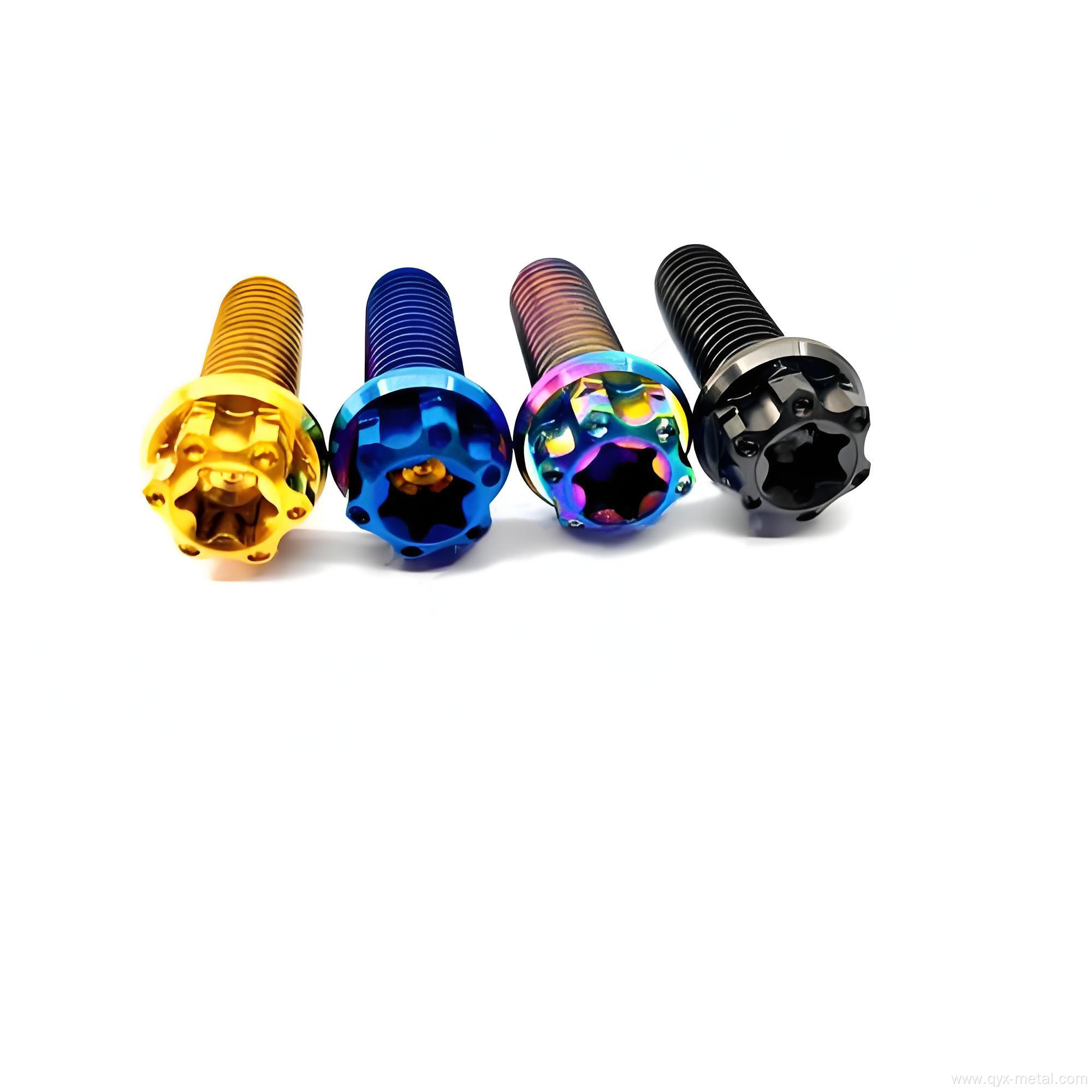 Titanium Internal And External Plum Blossom Flange Bolts