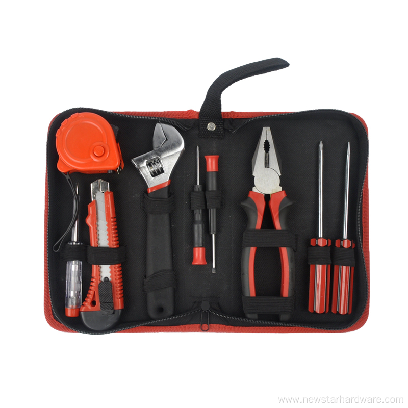 9Pcs Hand Tool Set Tool Bag Set