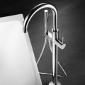 Round Single lever bath mixer floor-standing