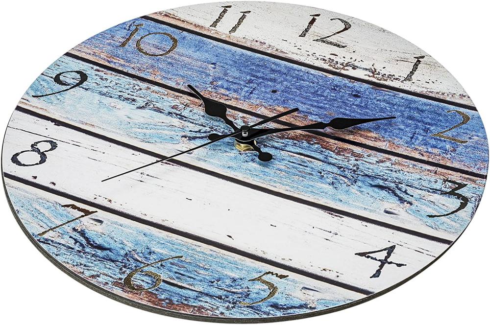 Horloge murale de plage rustique rond