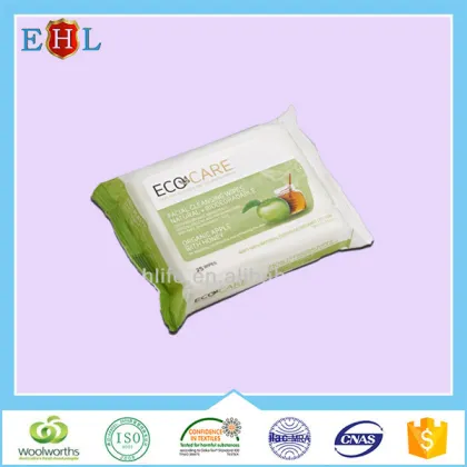 Skincare cleansing facial wipes