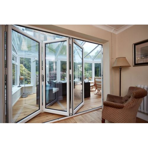 Folding glass aluminium patio door