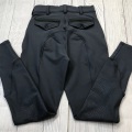 Pantalon équestre noir silicone au genou