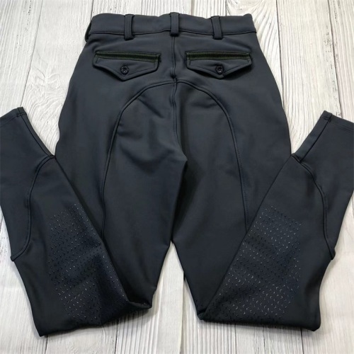 Black Boy Equestrian Pants Knee Silicone