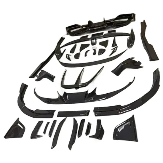 M Style Front Lip Rear Diffuser Rear Spoiler Side Skirt Dry Carbon Body Kit for F8 Car Bumper" could be shortened to:

"Dry Carbon Body Kit for F8 Car: M Style Front Lip & Rear Spoiler