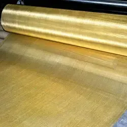 Factory Direct 500 Micron Woven Copper Wire Mesh Cloth Metallic Fabric