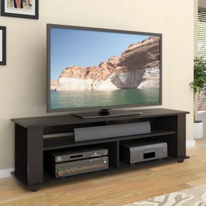60 inch Wooden Black Universal Modern TV Entertainment Stands