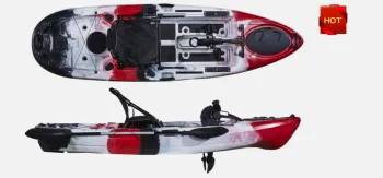 Single Seat One Person 10FT Fishing Foot Pedal Drive LLDPE Plastic Kayak