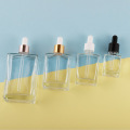 Flat Square Glass Essence Dropper Bottle 30ml 50ml