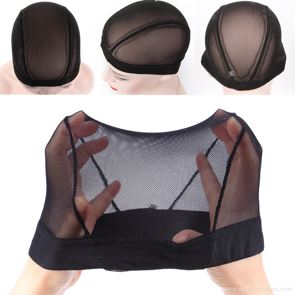 Transparent Black Mesh Dome Cap For Making Wigs