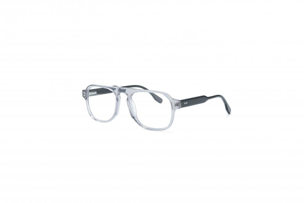 Gafas unisex de estilo de aviador negro gris mate