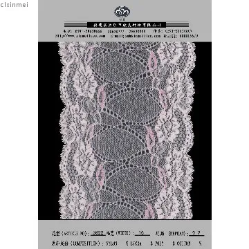 jacquard Peru lace for sportswear, wedding gown and swimwear