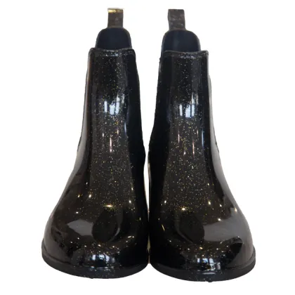 Glossy Gum Rain Boots for Women - PVC Chelsea Boots