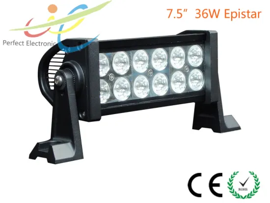 7.5inch 36W Epistar dual row offroad LED light bar