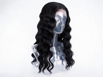 Natural Black Body Wave Lace Front Wig Human Hair