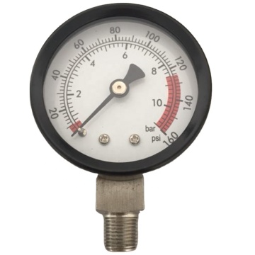 SKA-120 2 Inch Black Steel Case Stainless Steel Wetted Parts Pressure Gauge