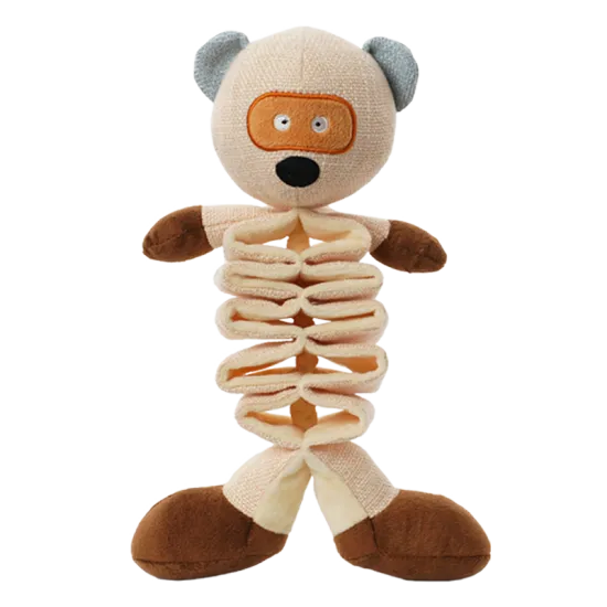 Interactive Bite Resistant Dog Plush Toy Bear