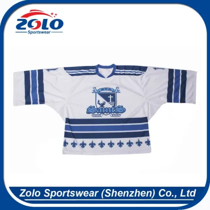 2017 Newest design sustom 100% polyester sublimation new jersey hockey jersey