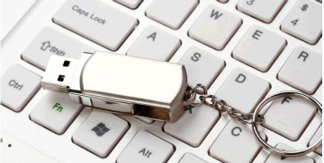 Glittery USB Disk Key Chain with Full Capacity
