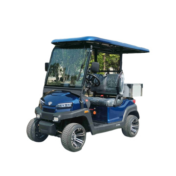 2-seater golf cart with bucket