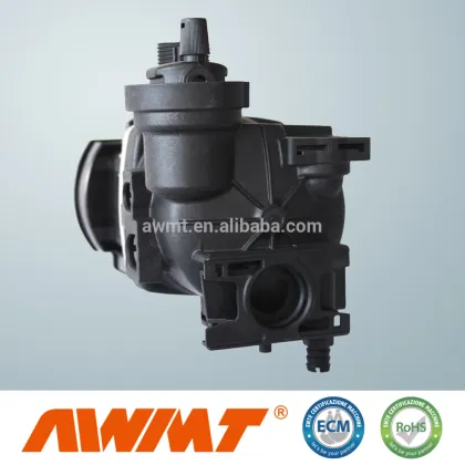 Gas boiler fuel pump exhaust system