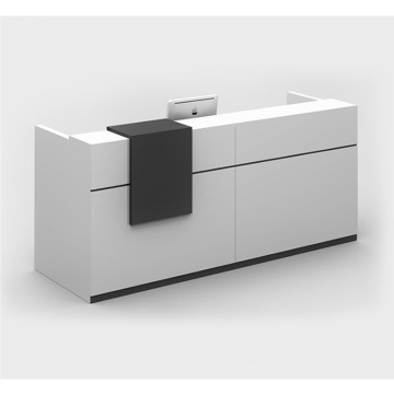 White Small Salon Reception Desk for Hospital Hotel Office