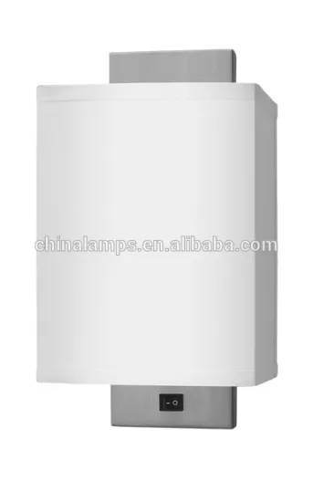 Single head wall lamp with linen lampshade unbreakable lighting fixture for distributors canada CUL certificate