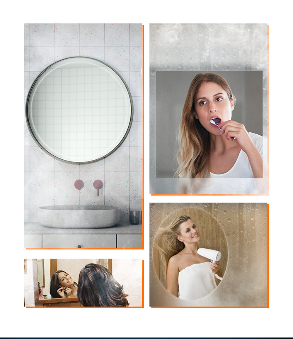 Sunice 3 Layers Anti Fog Window Film Clear Home Building Hotel Bathroom Mirror Protective Soft Sticker 40cmx100cm