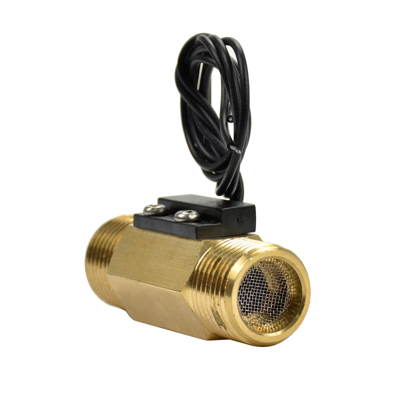 YIMAKER DC250V 70W G1/2 Full-copper Water Flow Sensor Witch Meter Air Flow Switch DN15