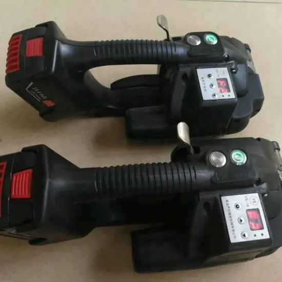2018 new type Battery Powered Plastic Strapping Tool for PP PET with low price/ PET plastic strapping machine
