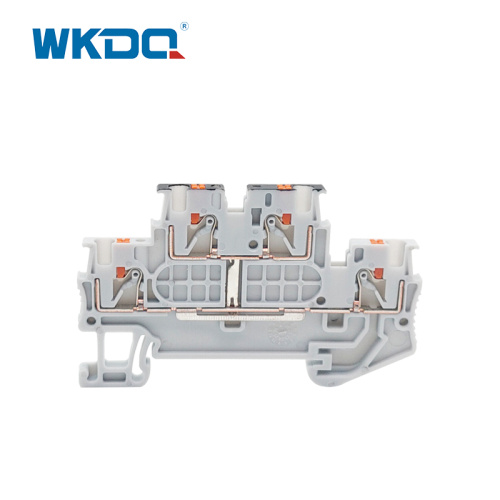 PTTB 1.5/S-PV Push-in Double Level Terminal Blocks, with equipotential bonder