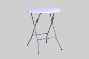 Portable sharp HDPE small round table