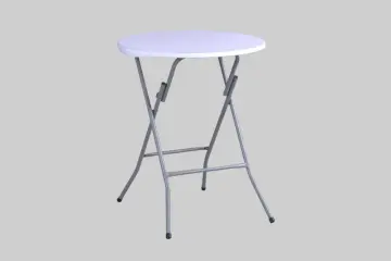 Portable sharp HDPE small round table