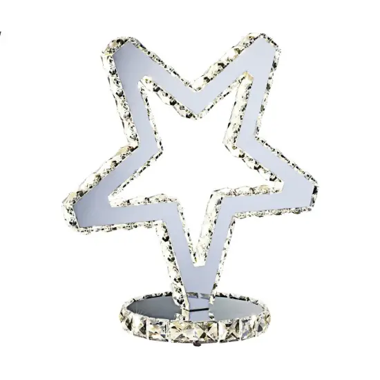 chrome table lamps crystal reading light indoor