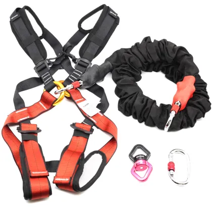 40KG Child Bungee Cord Rope Resistance Belt Bungee Fitness Dance Set