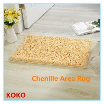 luxury soft microfiber washable chenile floor mat
