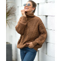 Women's Turtleneck Long Sleeve Casual Sweater