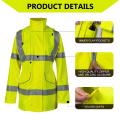 Leichte Frauen der Frauen Klasse 3 Hi-Vis Sicherheitsreflektierende Jacke