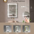 24 Inch Foshan Backlit Bathroom Led Lights Mirror