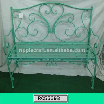 New Style Colorful Wrought Iron Garden Chair Garden Bench