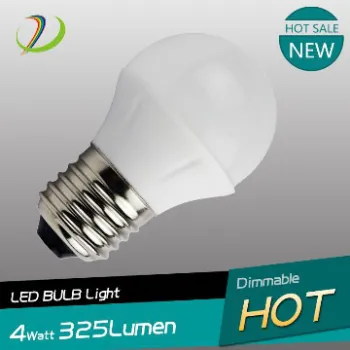 E27 g45 ceramic 400lm 4w led bulb replacement incandescent