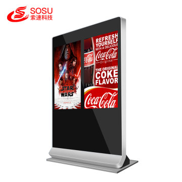 55 inch Floor Standing dual screen advertising player