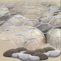 Cago di gabion esagonale rivestito in plastica