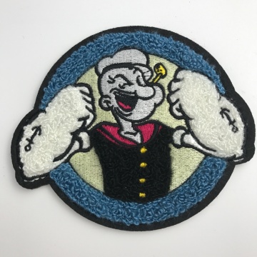 Patch ricamo personalizzato in spugna con lettere universitarie